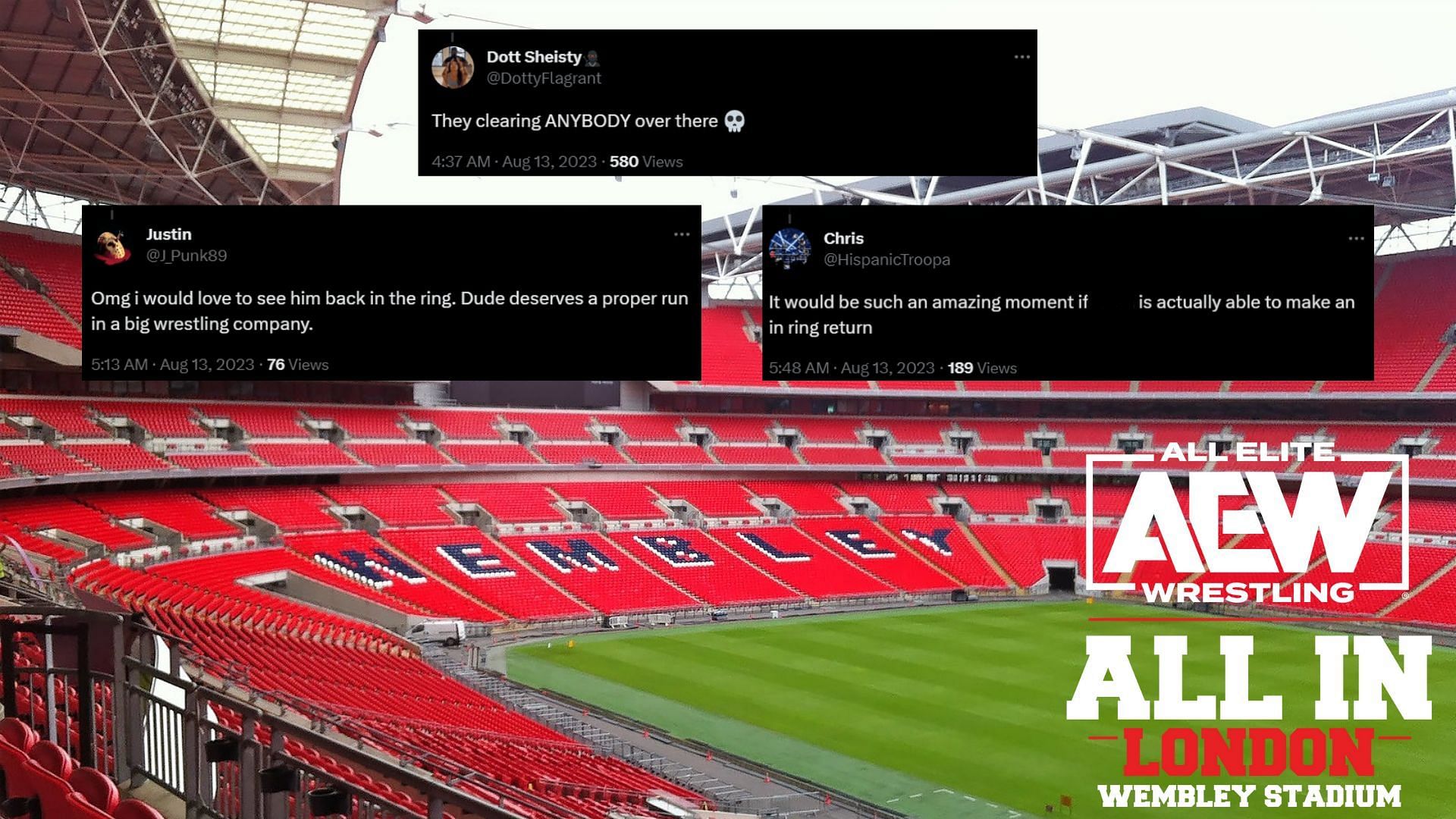 AEW All-In is set to take place in Wembley Stadium