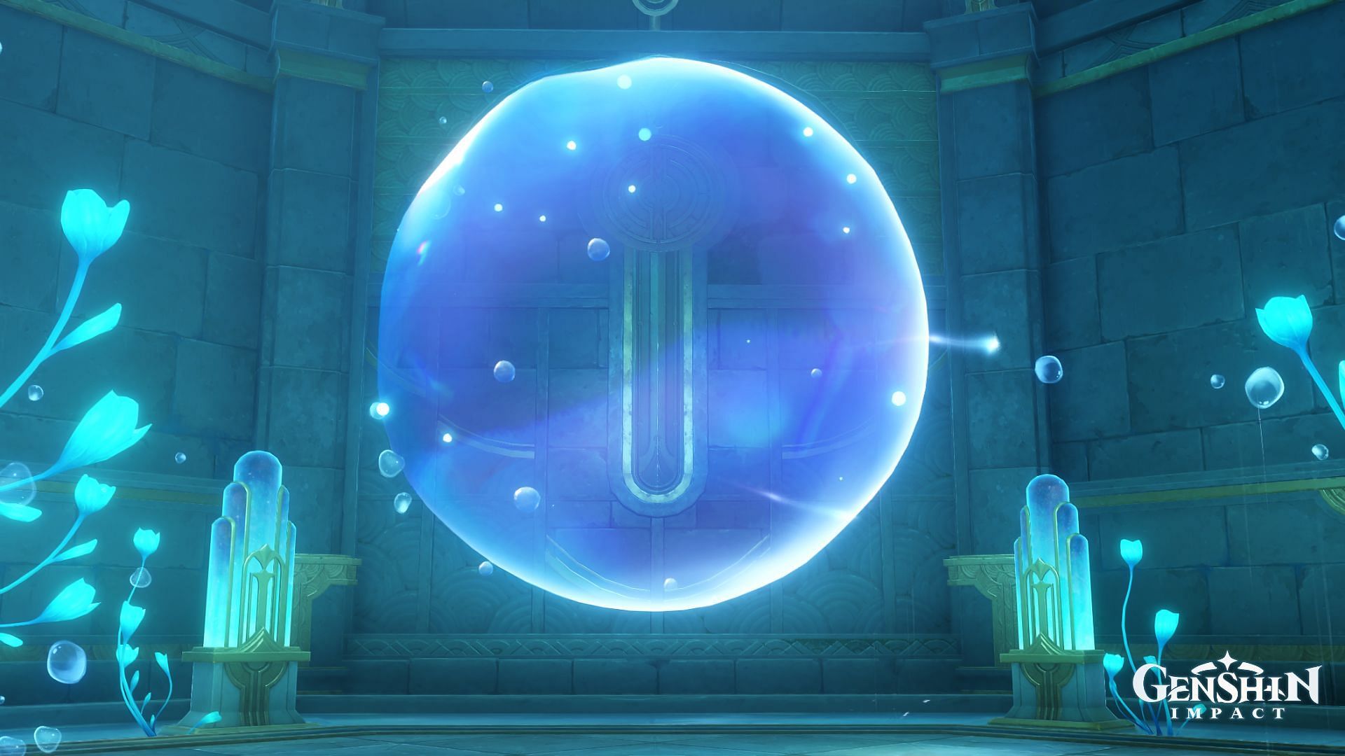 This water bubble is near the end of the quest (Image via HoYoverse)