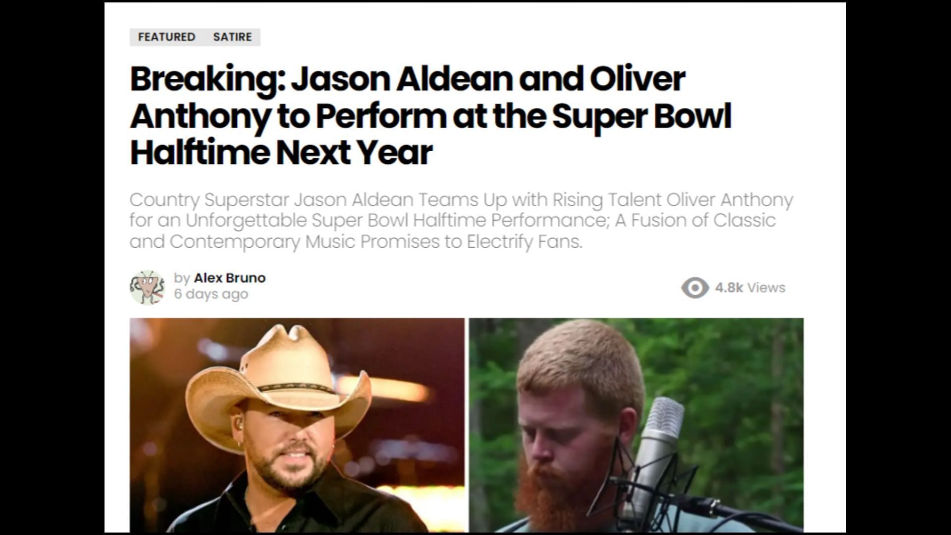 Oliver Anthony, Jason Aldean, the State of the Pop-Chart Culture