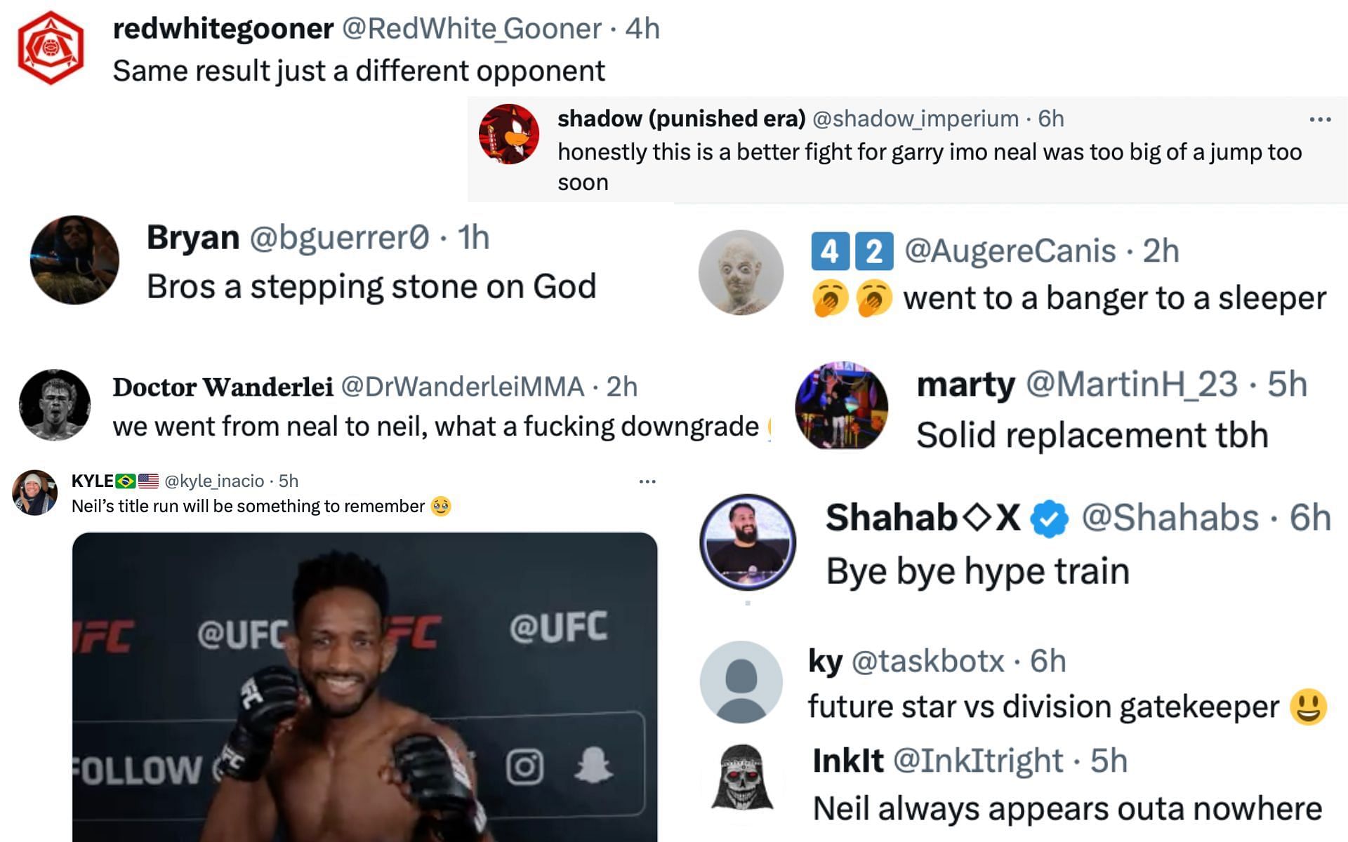 Fans react to Garry vs Magny. [via Twitter]