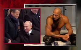 Andrew Tate mocks Emmanuel Macron after old video of Vladimir Putin ‘snubbing’ the French President resurfaces online