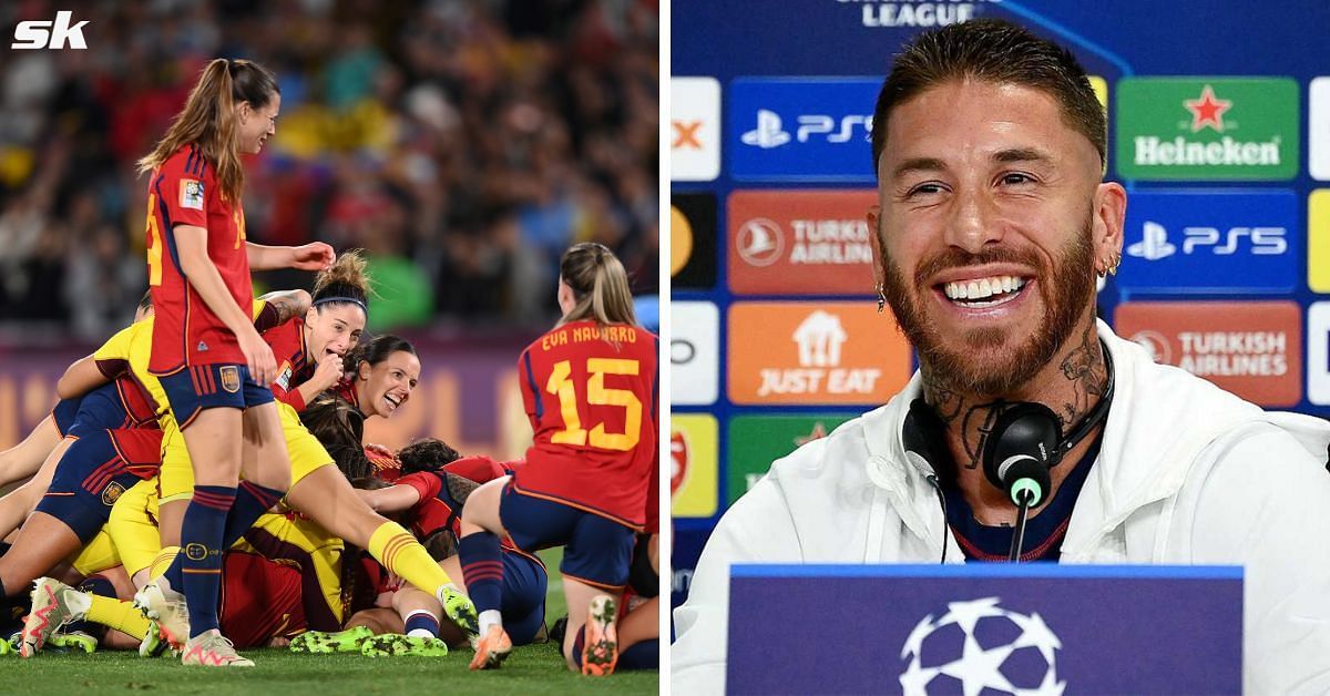 Sergio Ramos has congratulated his compatriots for winning the FIFA Women