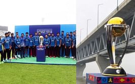 बांग्लादेश पहुंची ICC Cricket World Cup 2023 की ट्रॉफी, राष्ट्रीय टीम के साथ भी तस्वीर आई सामने