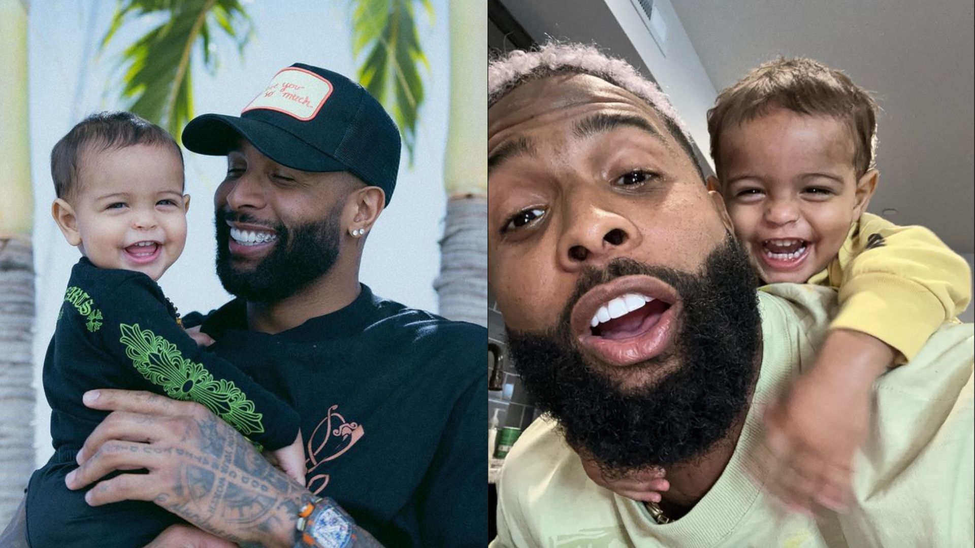 Odell Beckham Jr.'s Son in Ravens Gear After Dad Signs with Team: Photo