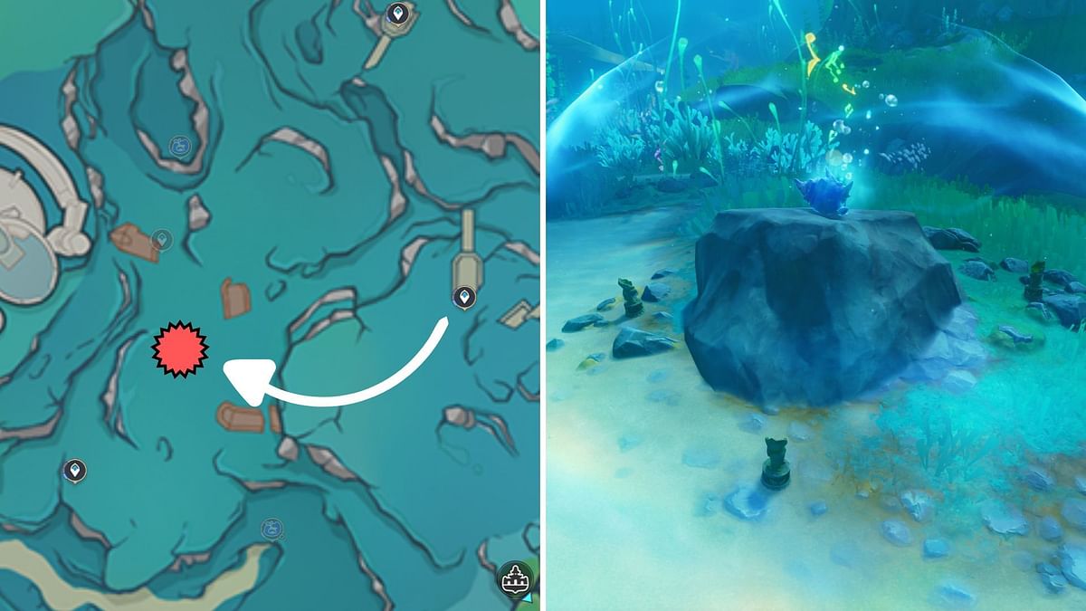 Where to find Fishnado in Genshin Impact: Fontaine underwater fish location