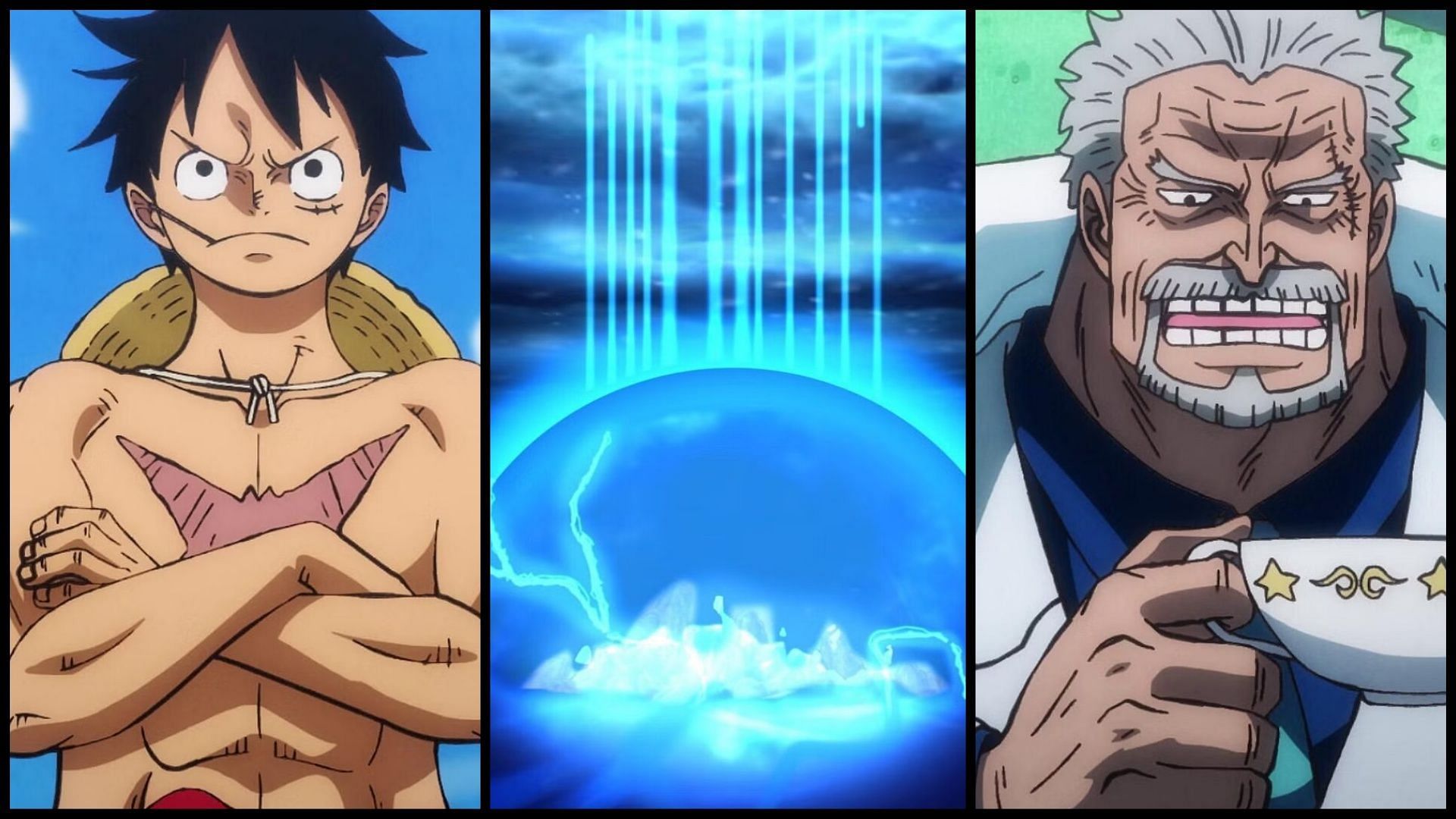 One Piece Chapter 1089 raw scans: Garp and Luffy