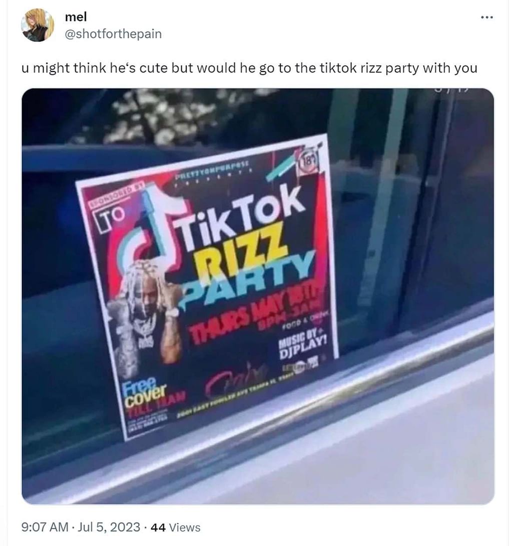 What is the TikTok Rizz Party? Event poster leaves netizens in a frenzy