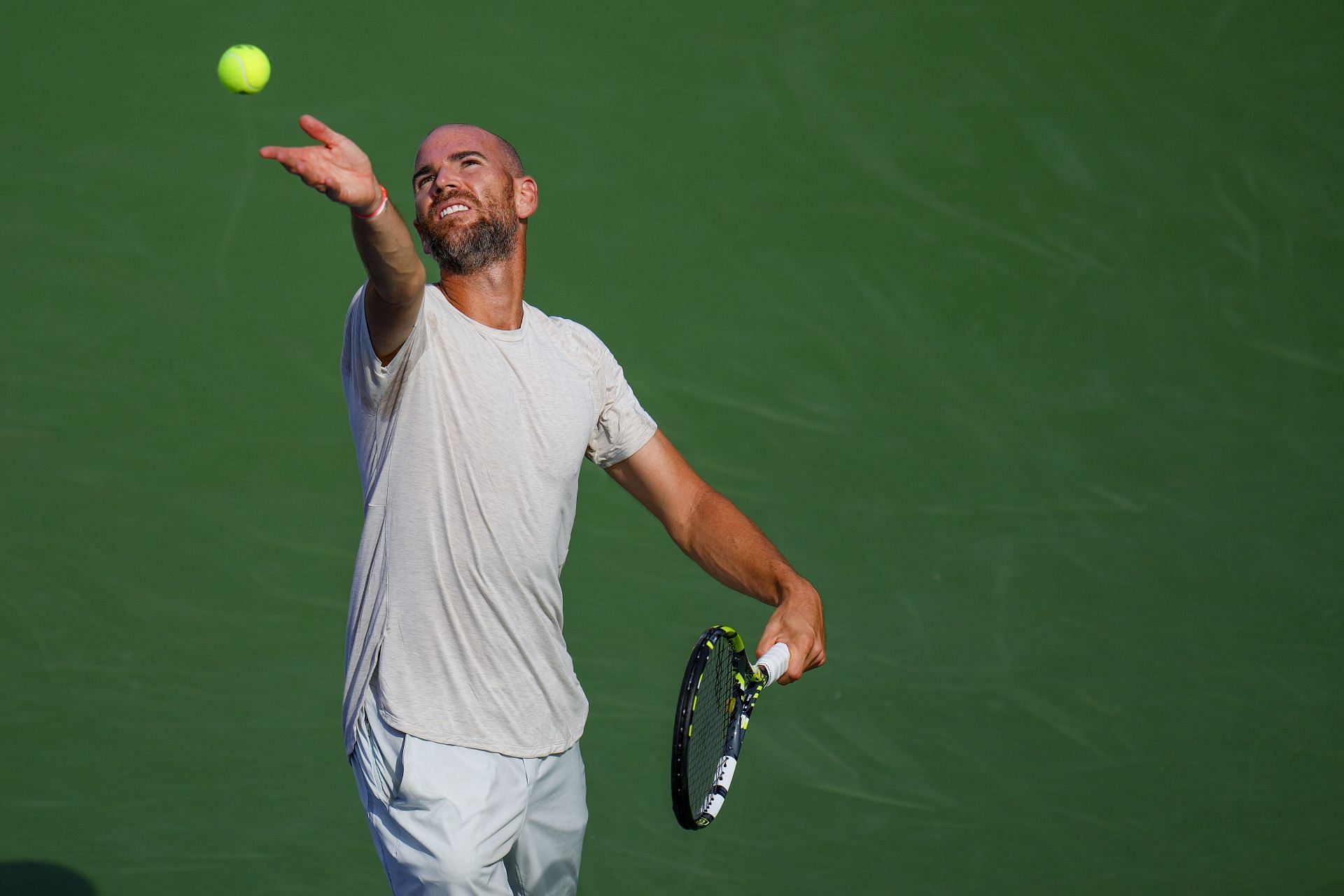 Adrian Mannarino at the 2023 US Open.