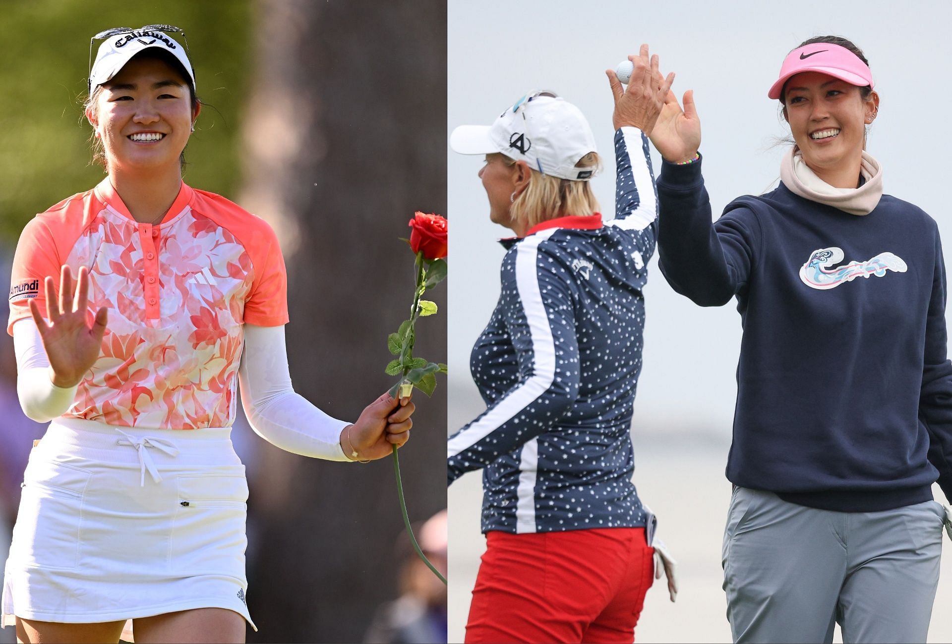 Rose Zhang with Michelle Wie West and the legendary Annika Sorenstam