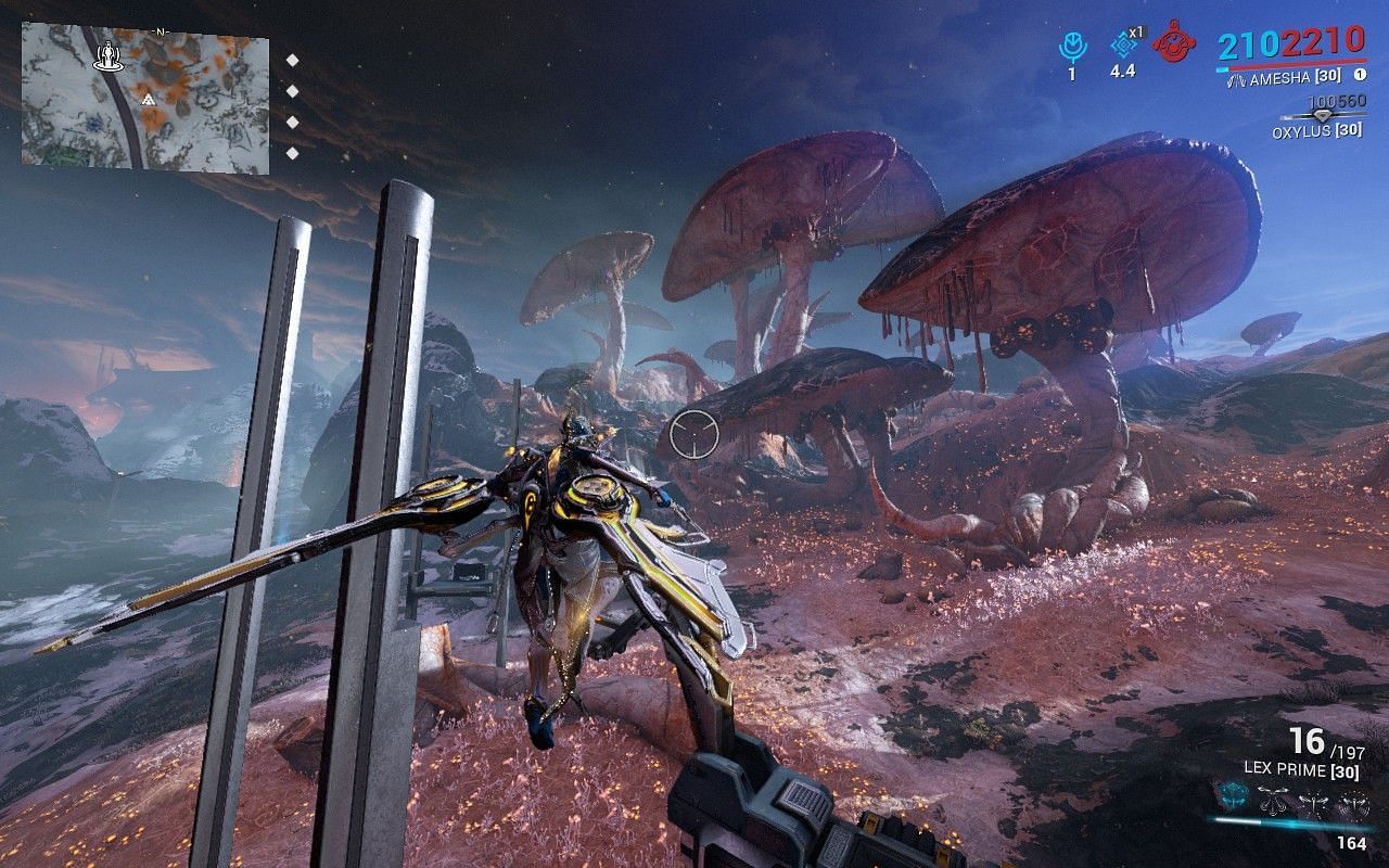 Gorgaricus sac farming is hastened greatly with an Archwing Launcher segment (Image via Digital Extremes)