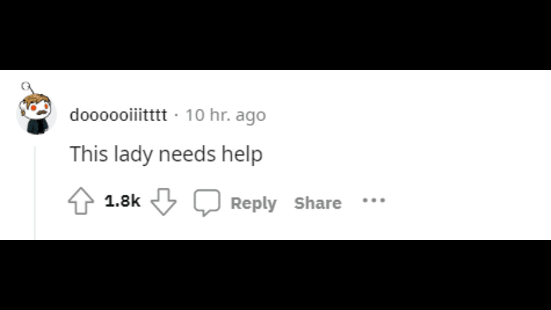 A netizen feels Taryn Manning needs help. (Image via Reddit/doooooiiitttt)