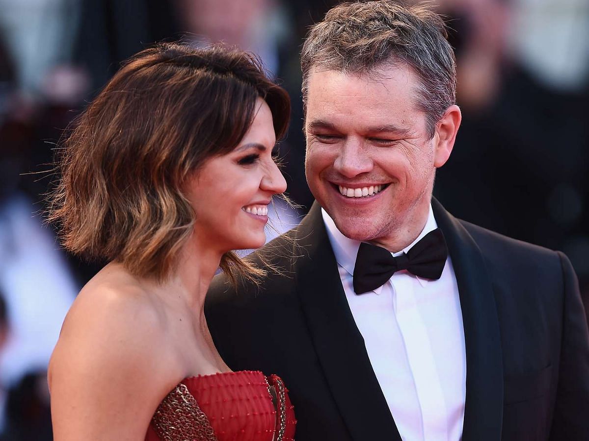 Matt Damon and Luciana Barroso (Image via Getty)