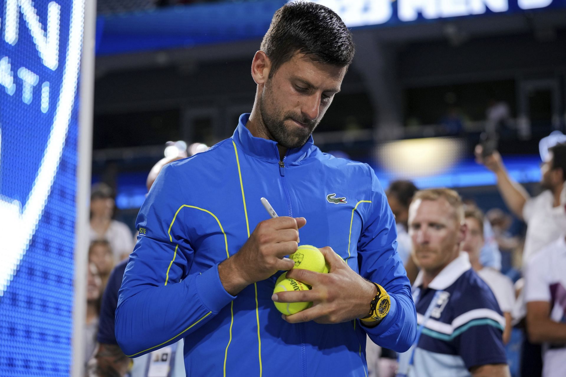 Novak Djokovic after winning 2023 Cincinnati Open