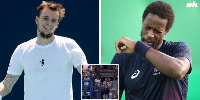 Gael Monfils receives "lack of effort" warning during straight-sets win over Alexander Bublik at Citi Open