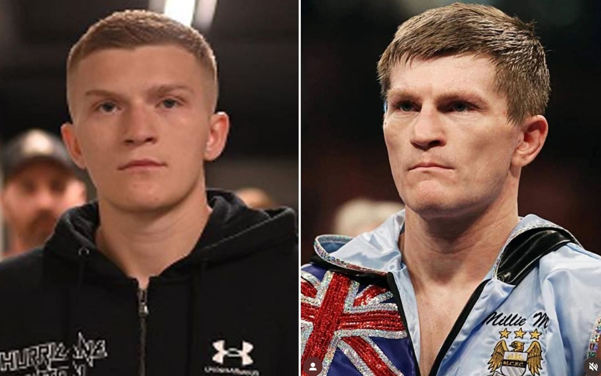 Campbell Hatton [L] and Ricky Hatton [R] [Images via @campbellhatton and @rickyhatton Instagram]