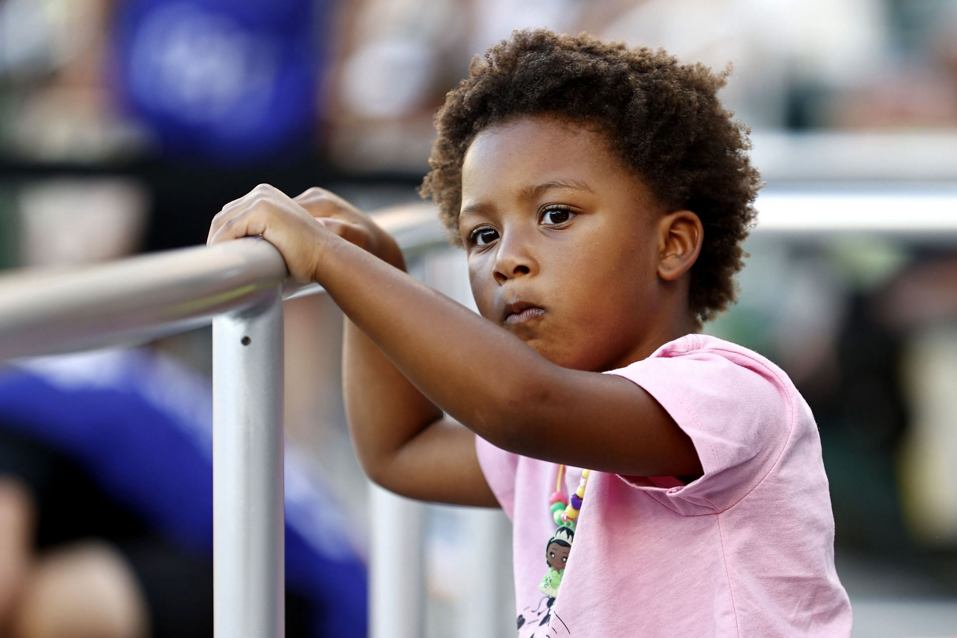 Felix&#039;s daughter Camryn at World Athletics Championships Oregon22 - Day One