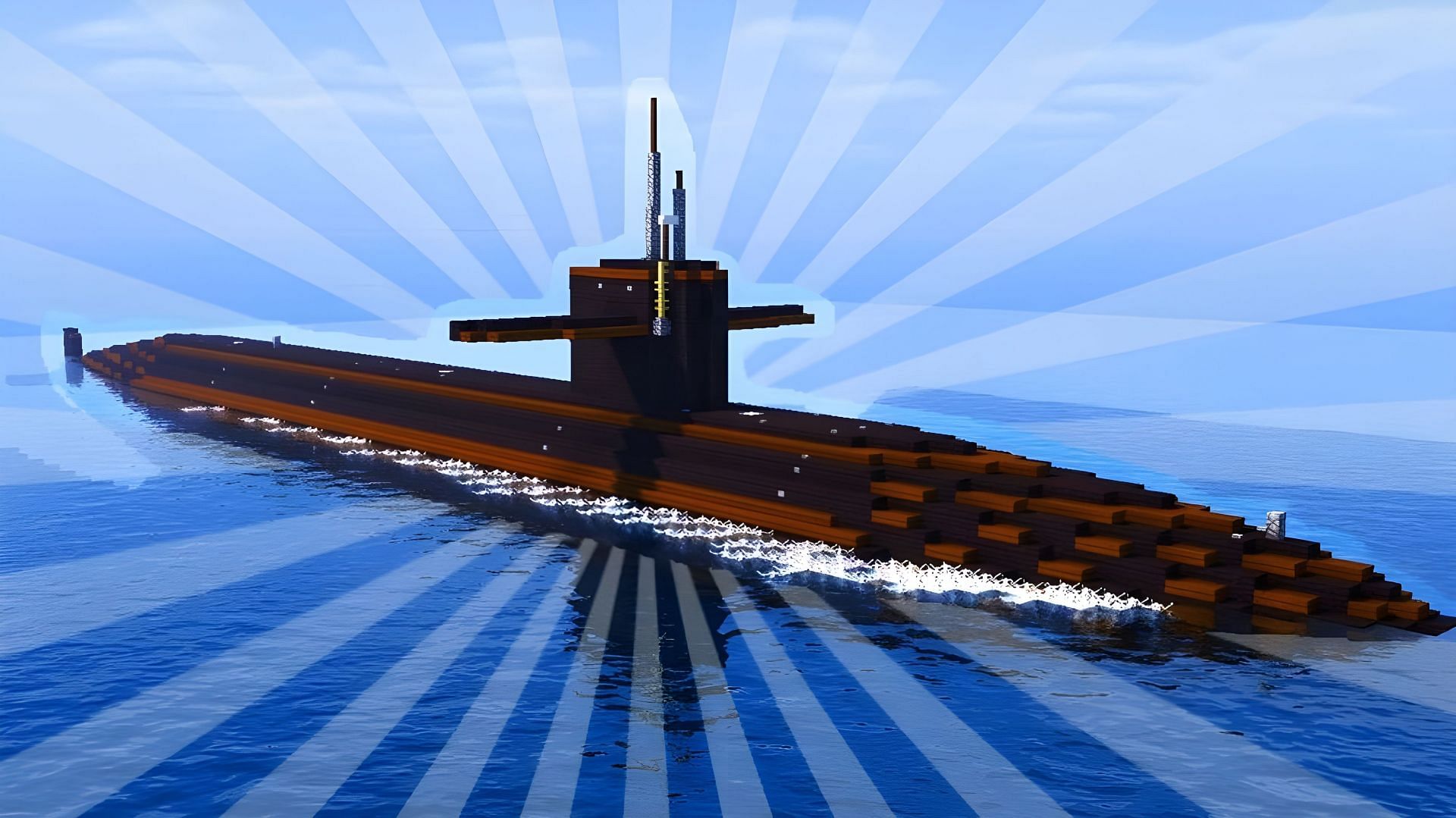 Submarines make for spectacular Minecraft builds (Image via Youtube/N11cK)