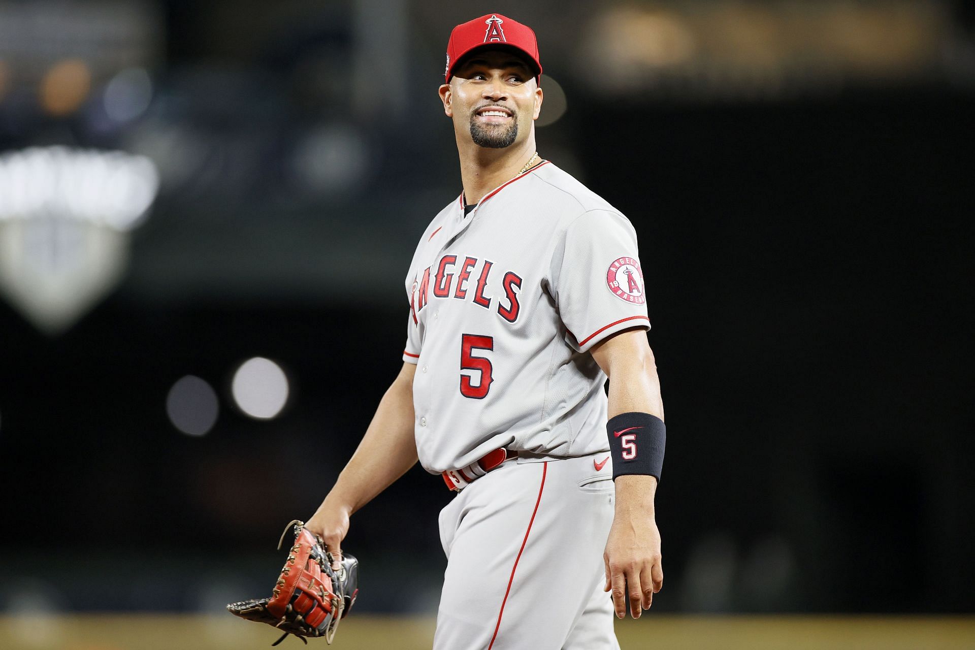 Albert Pujols recorded 3,000 hits with the Angels