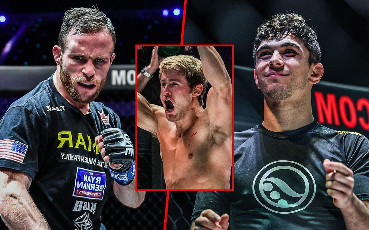 (From left) Jarred Brooks, Sage Northcutt, Mikey Musumeci. [Image: ONE Championship]