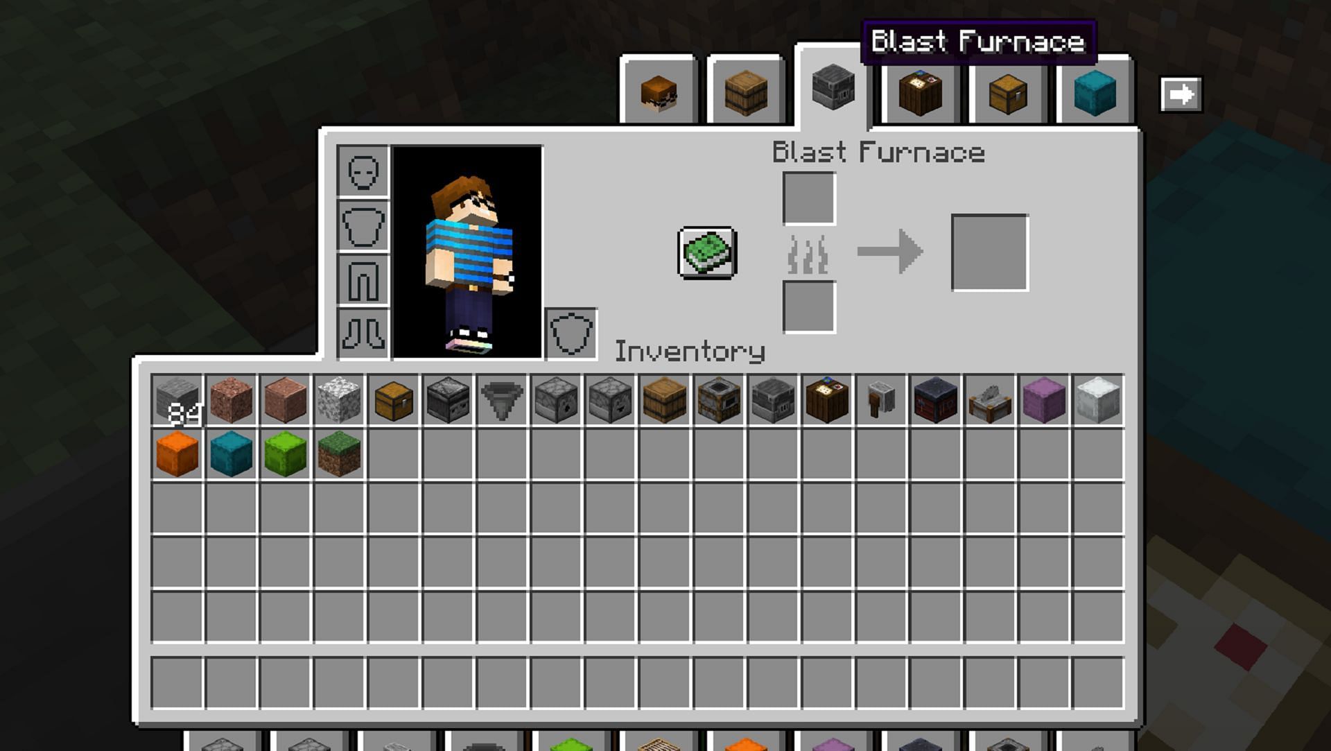 Operate multiple blocks&#039; inventories and GUIs at once with the Inventory Tabs mod (Image via Andrew6rant/Modrinth)