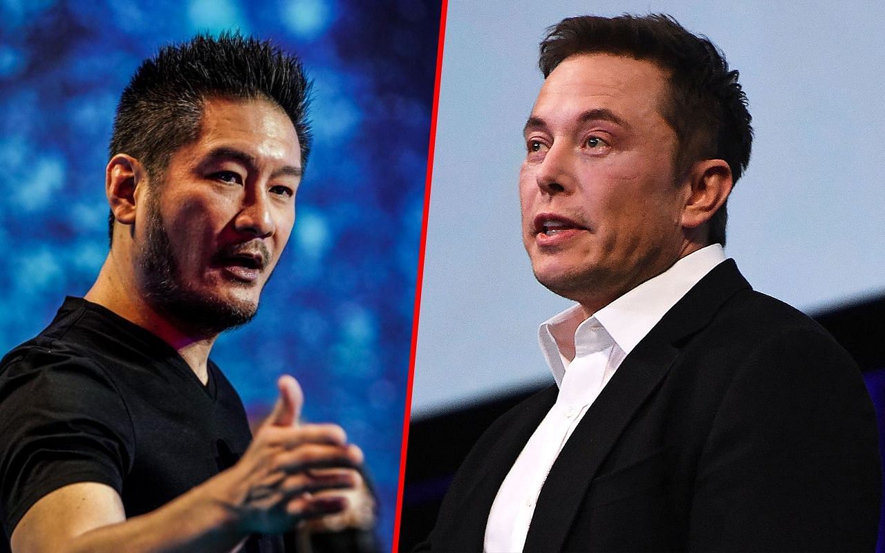 Chatri Sityodtong (left) and Elon Musk (right).