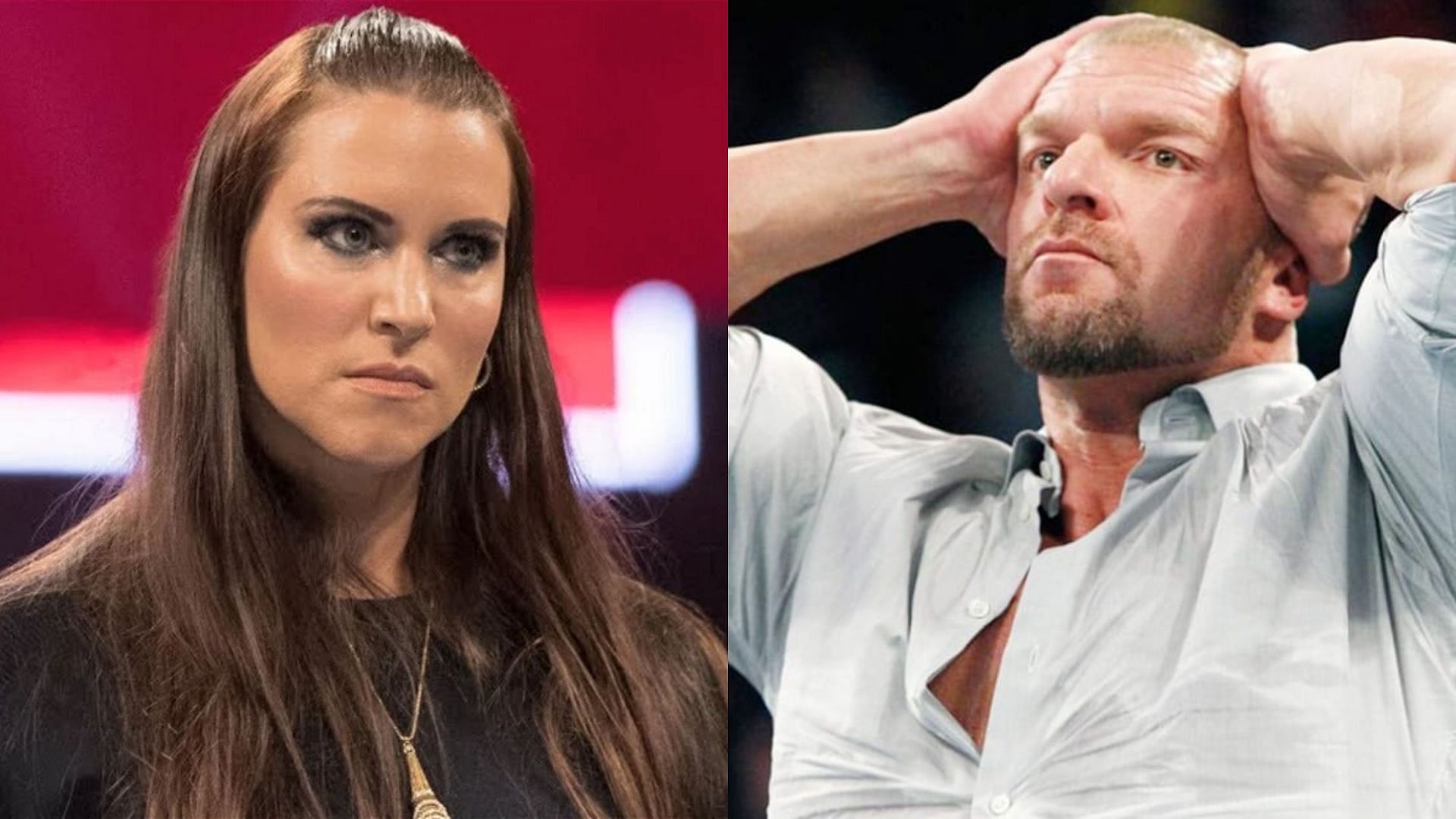 Stephanie McMahon (left) and WWE CCO Triple H (right)
