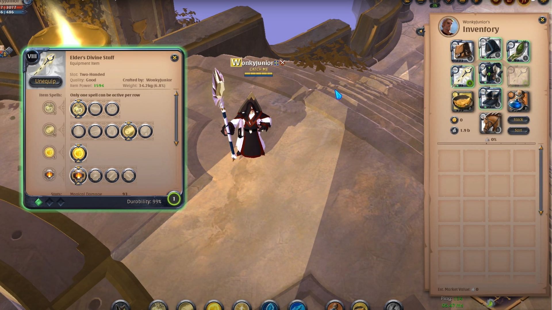 Divine Staff build in Albion Online (Image via Sandbox Interactive)