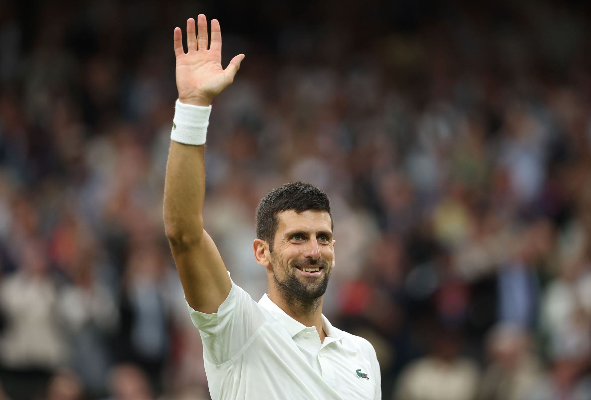 Novak Djokovic at the 2023 Wimbledon