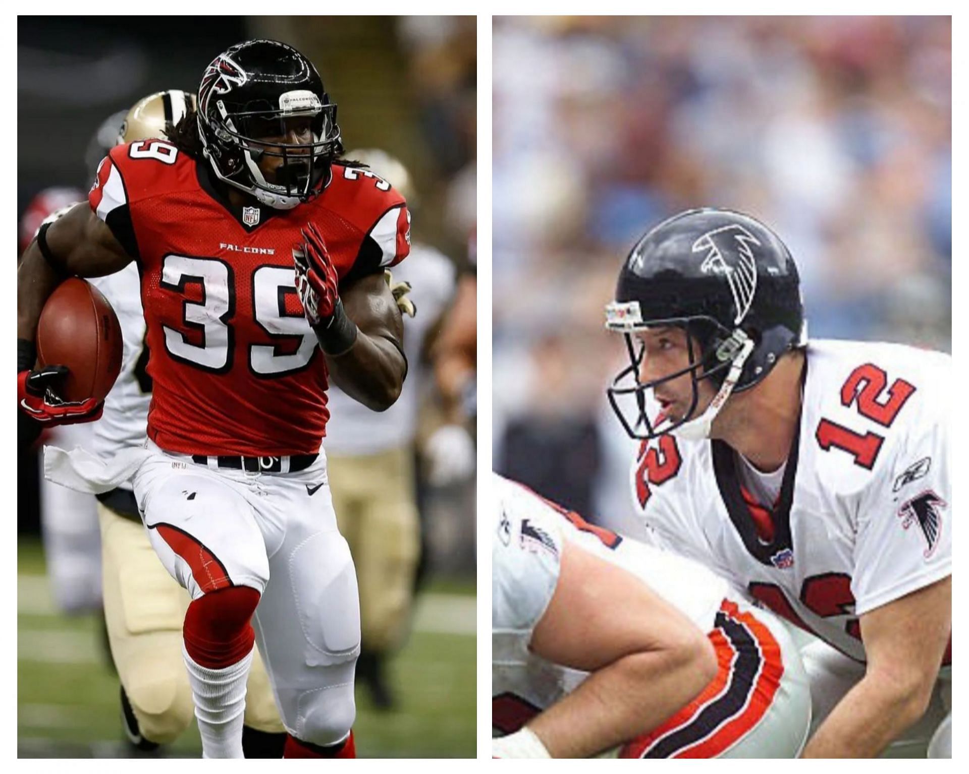 Which player who has played for the Atlanta Falcons and thrown for