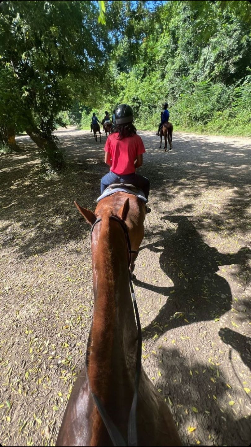 LSU star Angel Reese goes horseback riding with boyfriend Cam'Ron