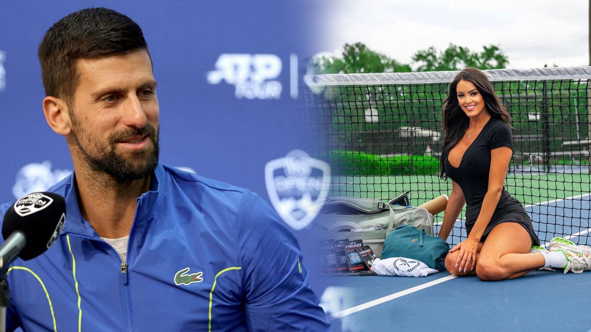 Novak Djokovic(left) and Rachel Stuhlmann(right)