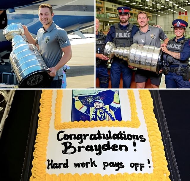 Vegas Golden Knights defenseman celebrates Stanley Cup win in his hometown in Saskatchewan