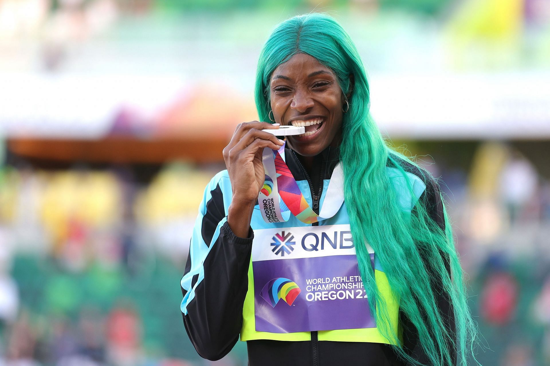 Shaunae Miller-Uibo at World Athletics Championships Oregon22 - Day Eight