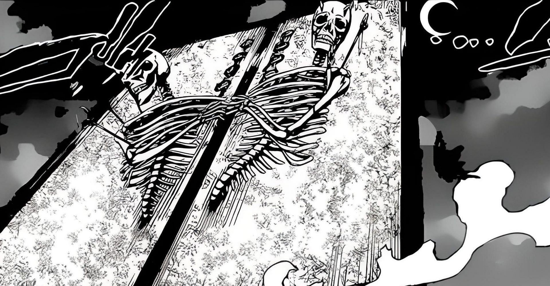 The gates of Hell as seen in Bleach: No Breaths From Hell (Image via Tite Kubo)
