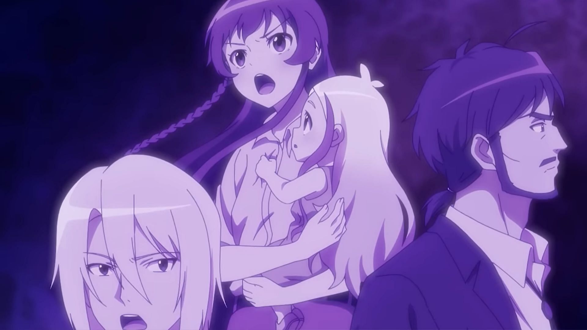 Emi, Alas Ramus, Ashiya, and Nord in The Devil is a Part-Timer (Image via Studio 3HZ)