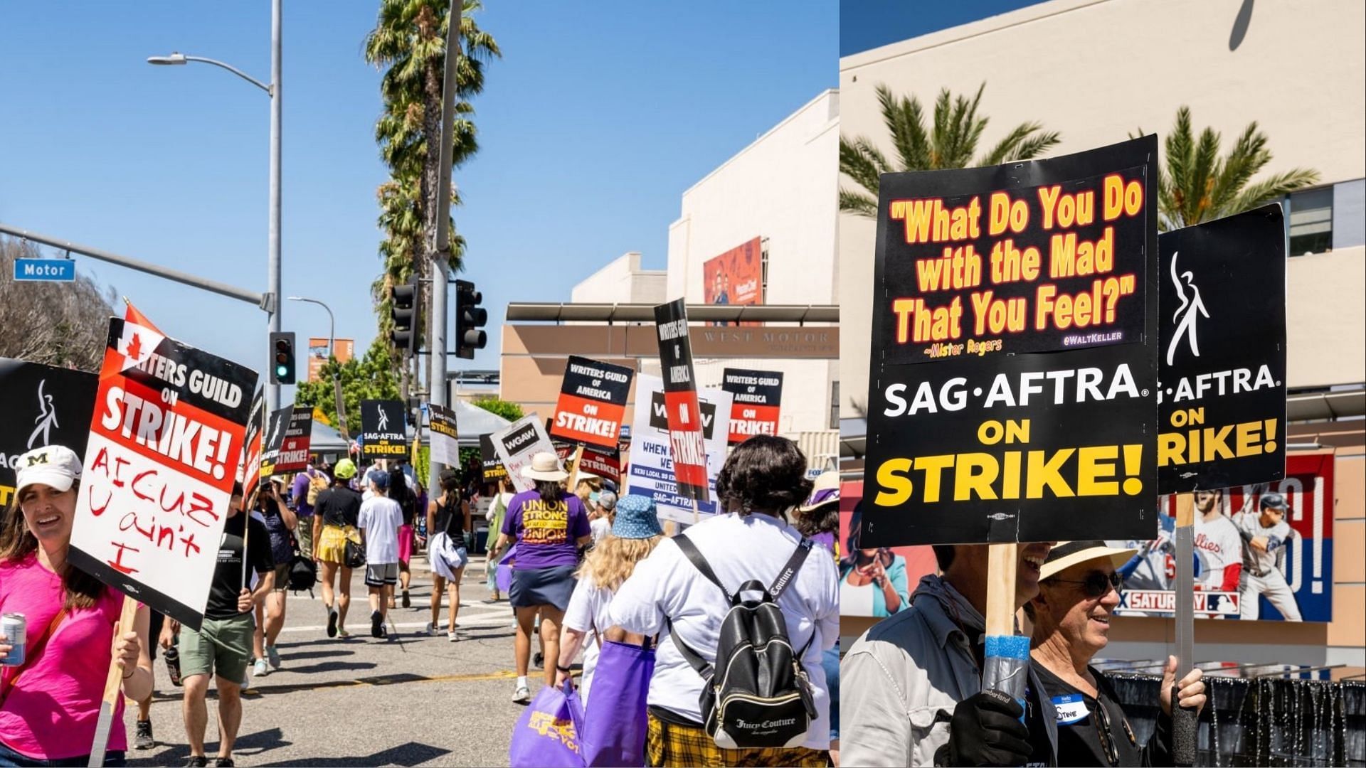 A-List actors donating millions to SAG-AFTRA and WGA funds. (Images via Getty Images)