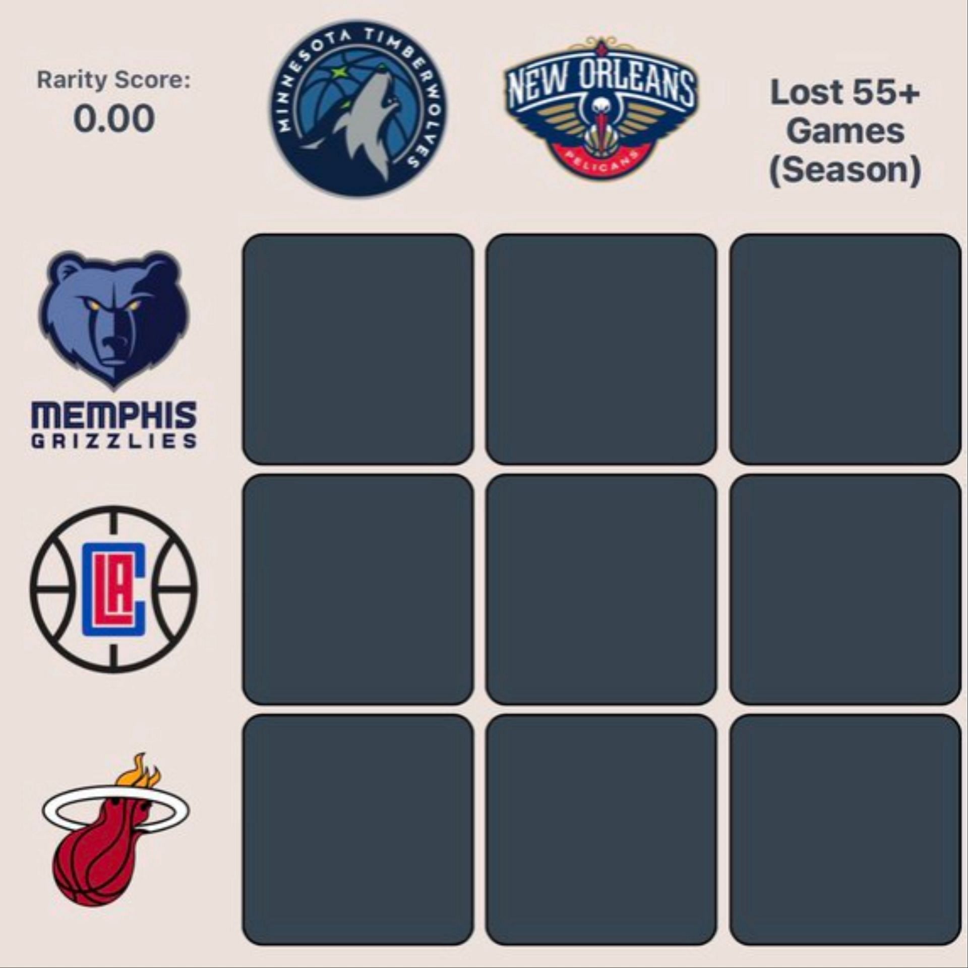 NBA HoopGrids - August 14