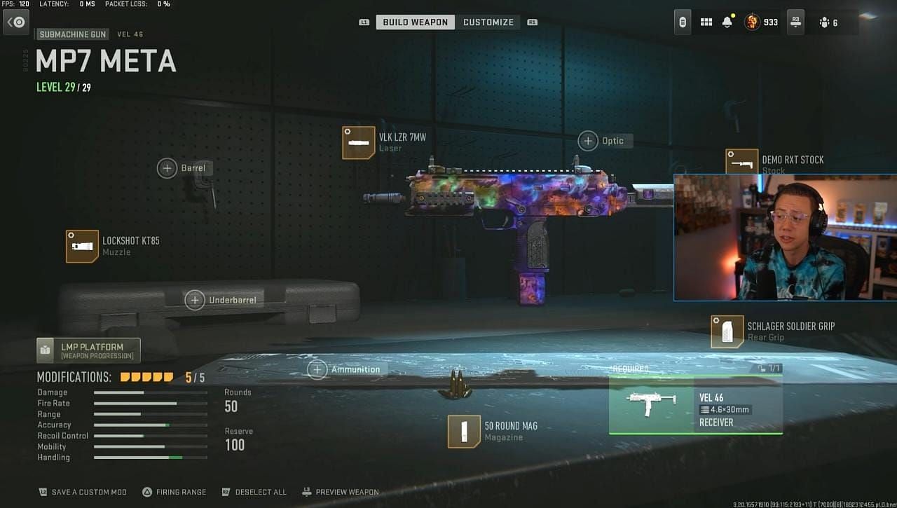 M7 loadout in Warzone 2 (Image via YouTube/WhosImmortal)