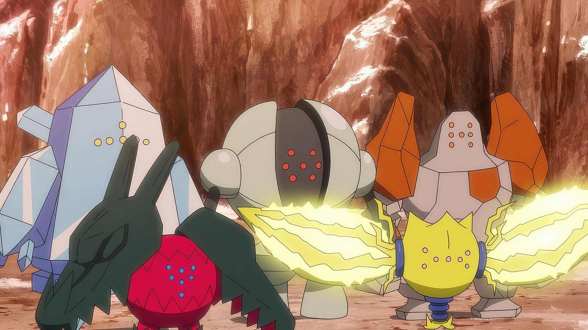 Registeel as seen in the anime (Image via The Pokemon Company)