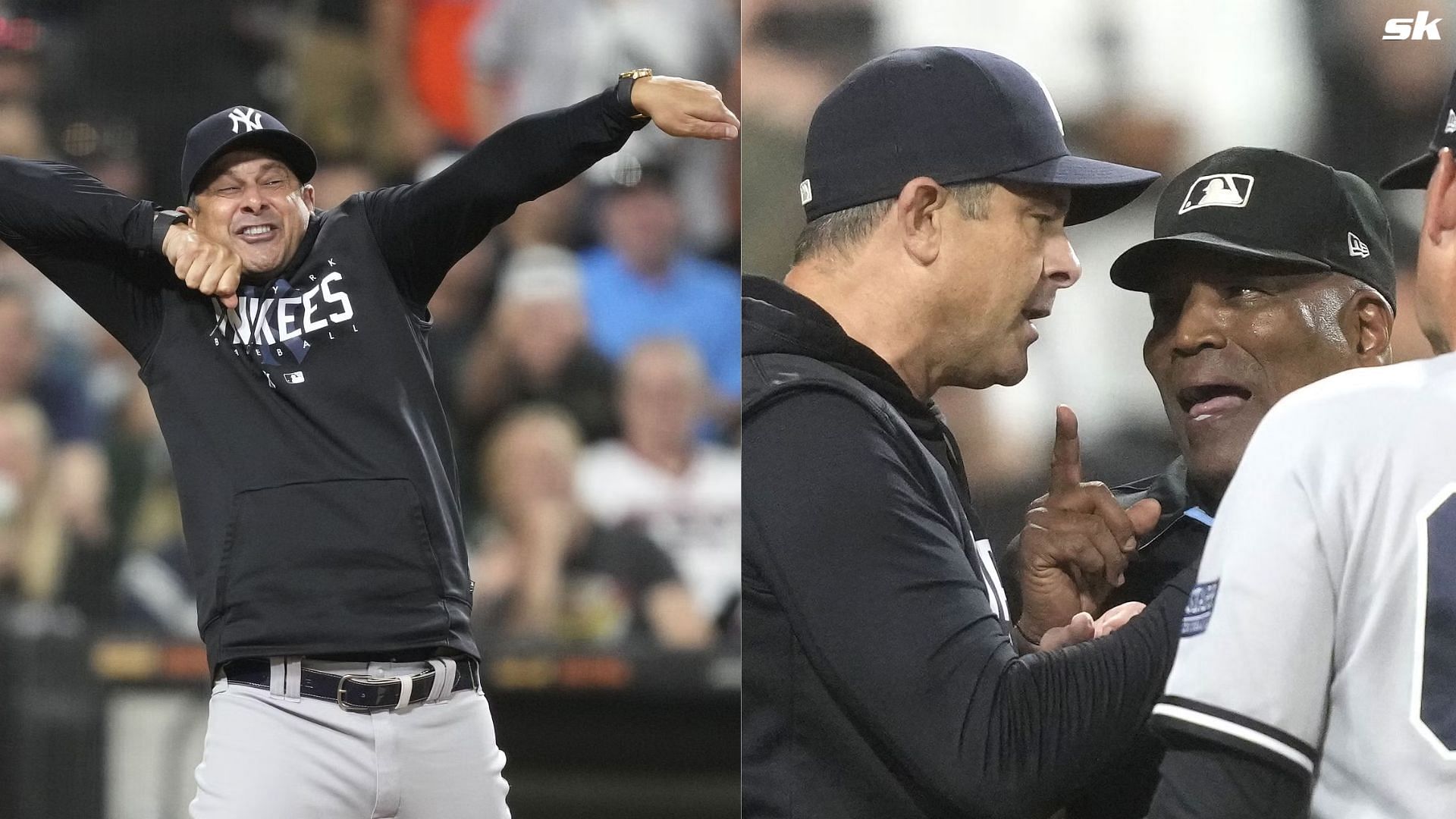Yankees' Aaron Boone ejected while arguing another strike call
