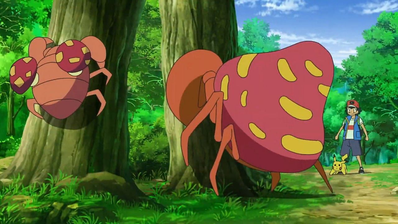 Paras and Parasect as seen in the anime (Image via The Pokemon Company)