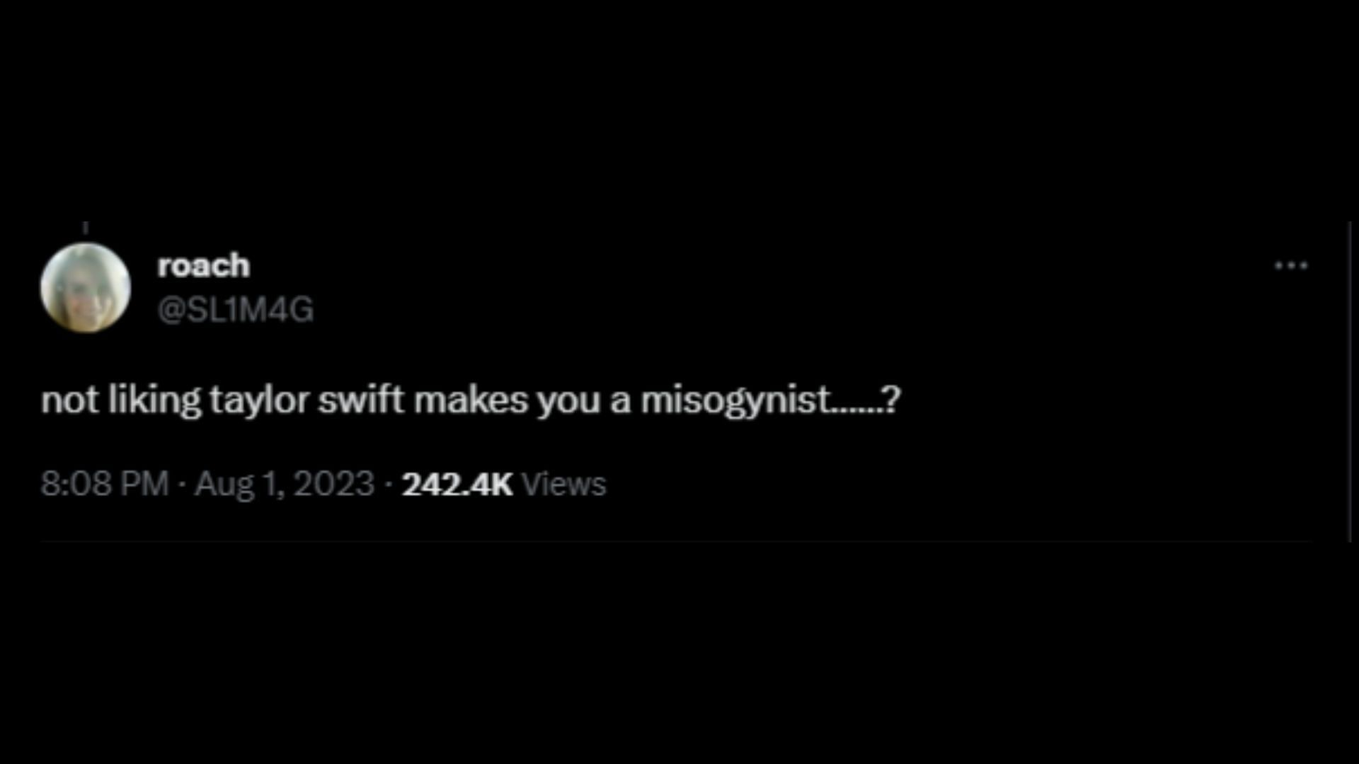 Screenshot of a Twitter user trolling Ratajkowski over her comments on Taylor Swift. (Photo via @PopCrave/Twitter)