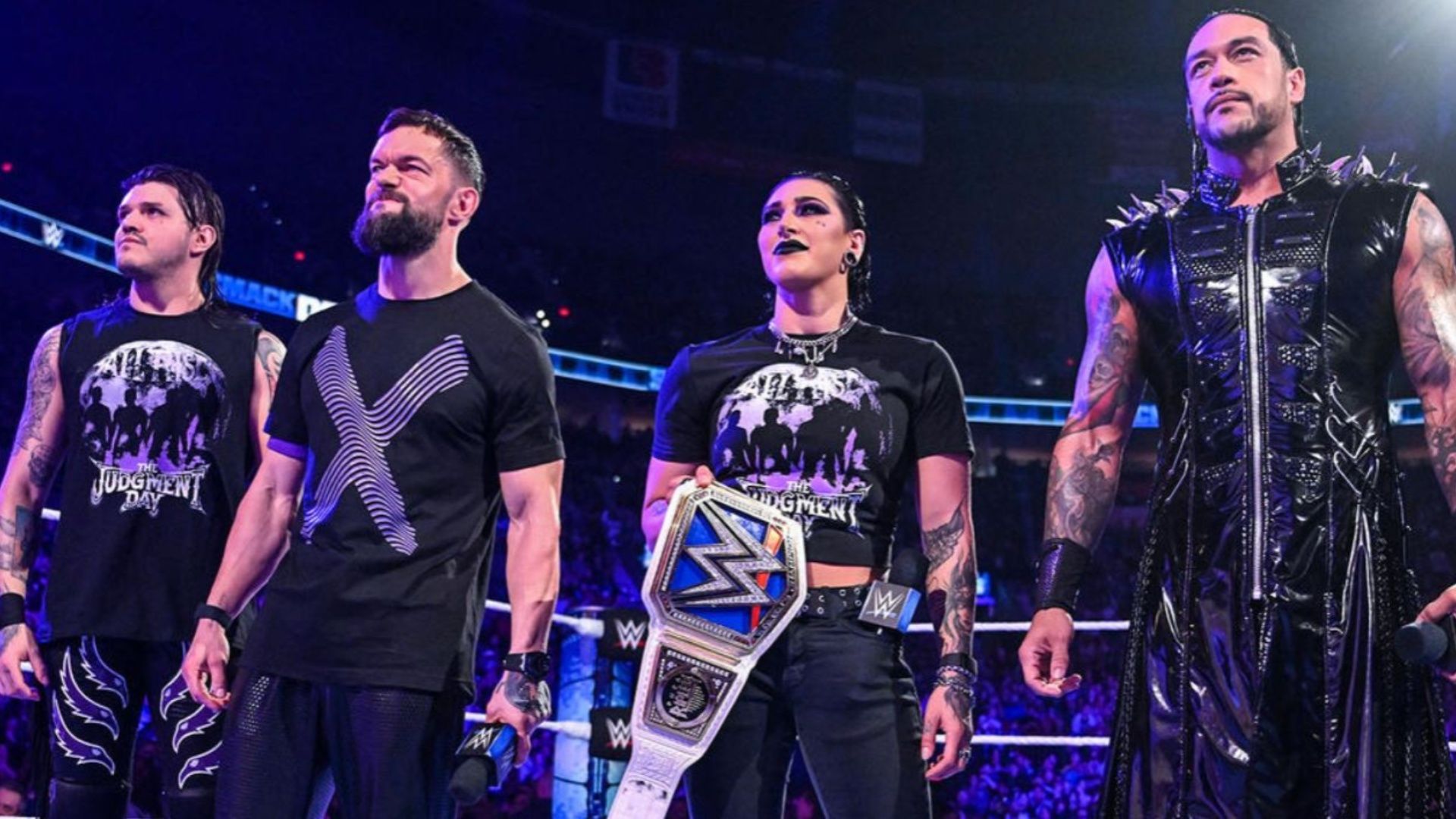 The Judgment Day during an episode of WWE Raw.