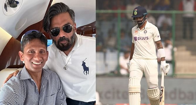 वेंकटेश प्रसाद और सुनील शेट्टी पहुंचे भगवान के दर्शन करने, केएल राहुल और टीम इंडिया के लिए की खास प्रार्थना