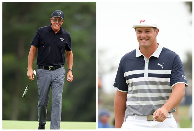 “Phil’s still got his mouth open”: Phil Mickelson left dumbstruck by Bryson DeChambeau’s epic shot