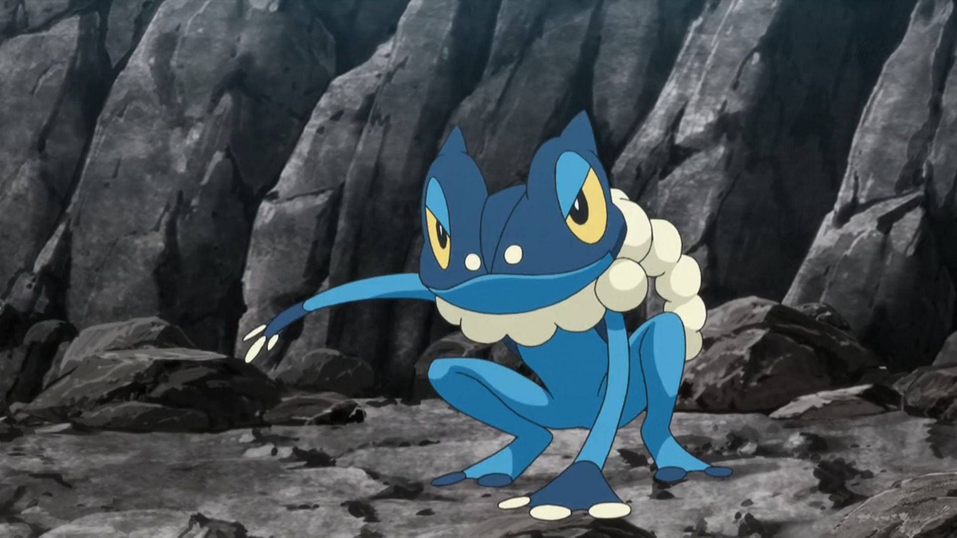 Frogadier as seen in the anime (Image via The Pokemon Company)