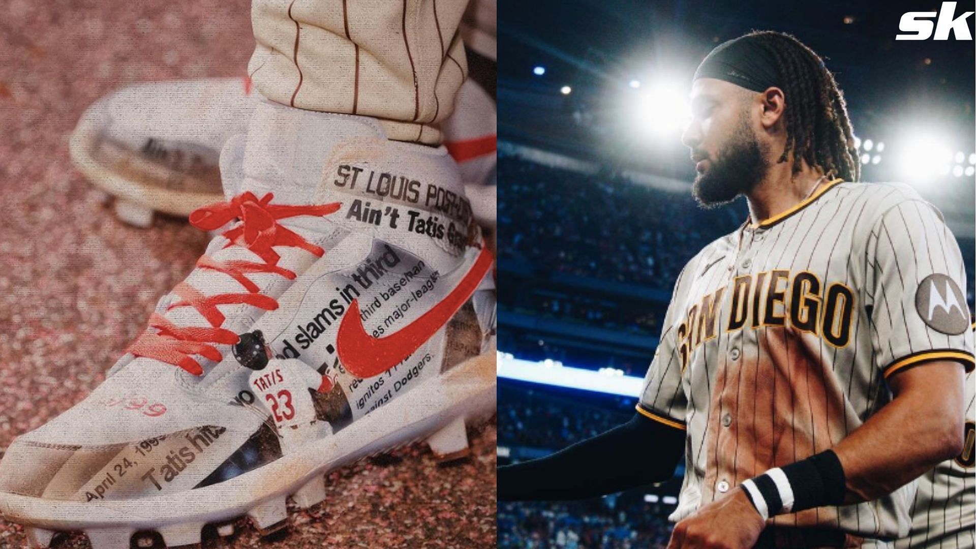 Does he have the best custom cleats in the league? 👀 #Tatis