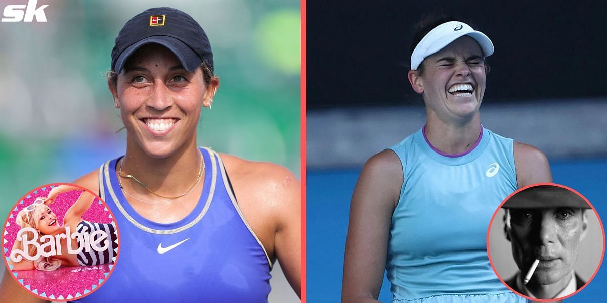 Madison Keys and Jennifer Brady channel Barbie and Oppenheimer in colorful match outfits