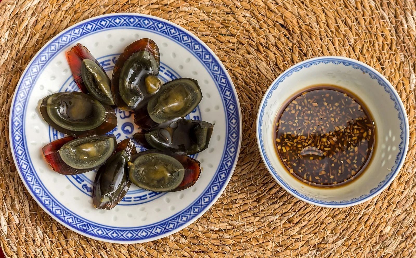 Century egg as a disgusting food (Image via Getty Images)