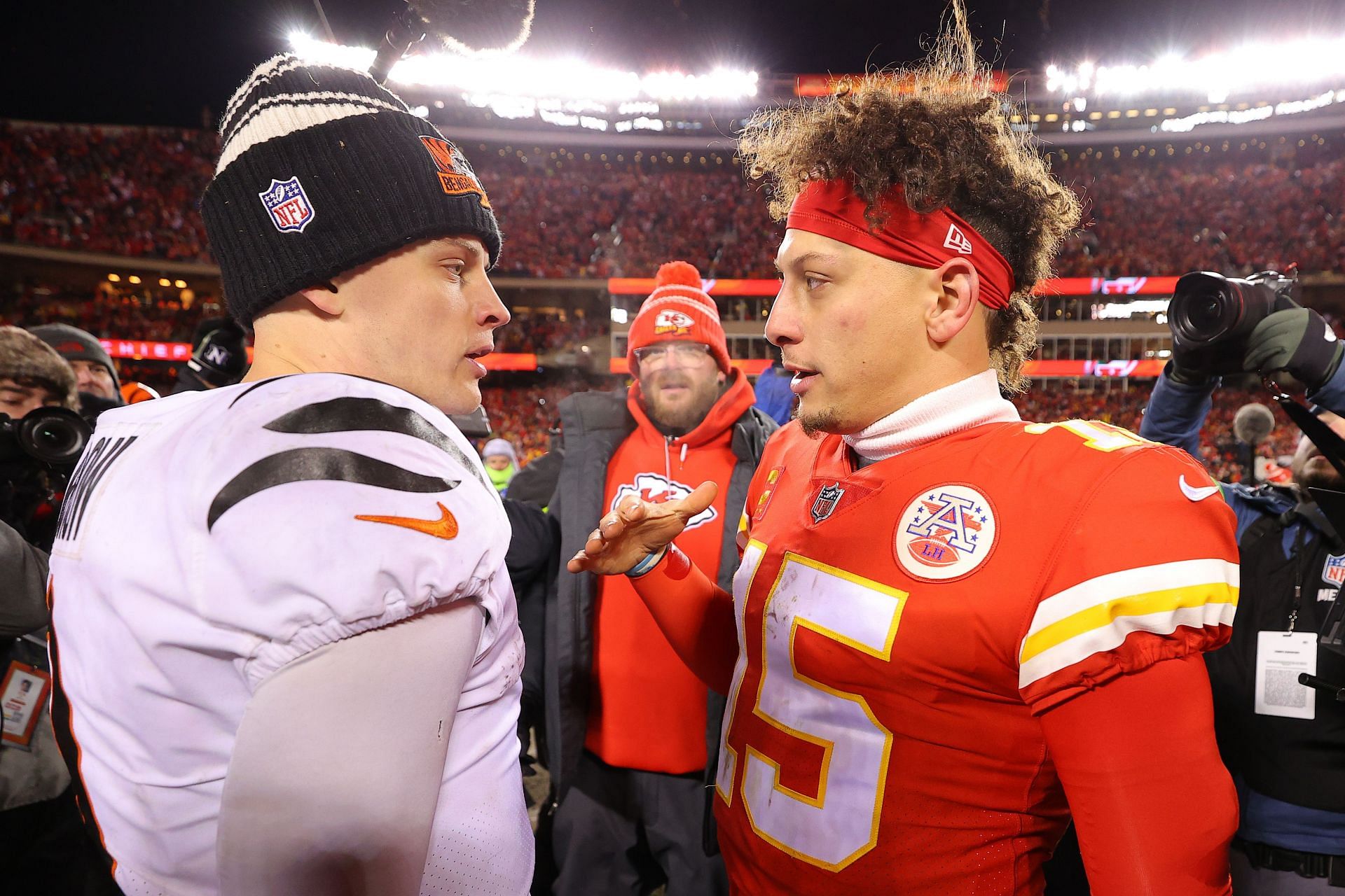 Joe Burrow and Patrick Mahomes: AFC Championship - Cincinnati Bengals v Kansas City Chiefs